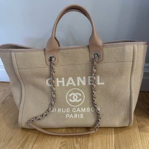 Chanel Large Deauville Beige Tote